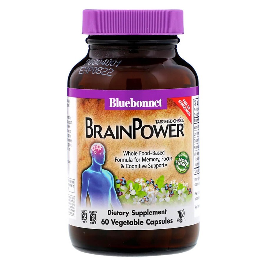 Комплекс підтримки для мозку Bluebonnet Nutrition Targeted Choice Brain Power 60 рослинних капсул: ціни та характеристики