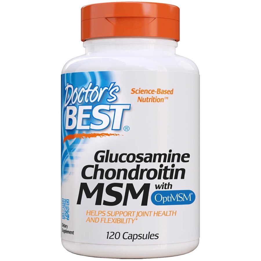 Глюкозамін & Хондроїтин & МСМ OptiMSM Doctor's Best 120 капсул: ціни та характеристики