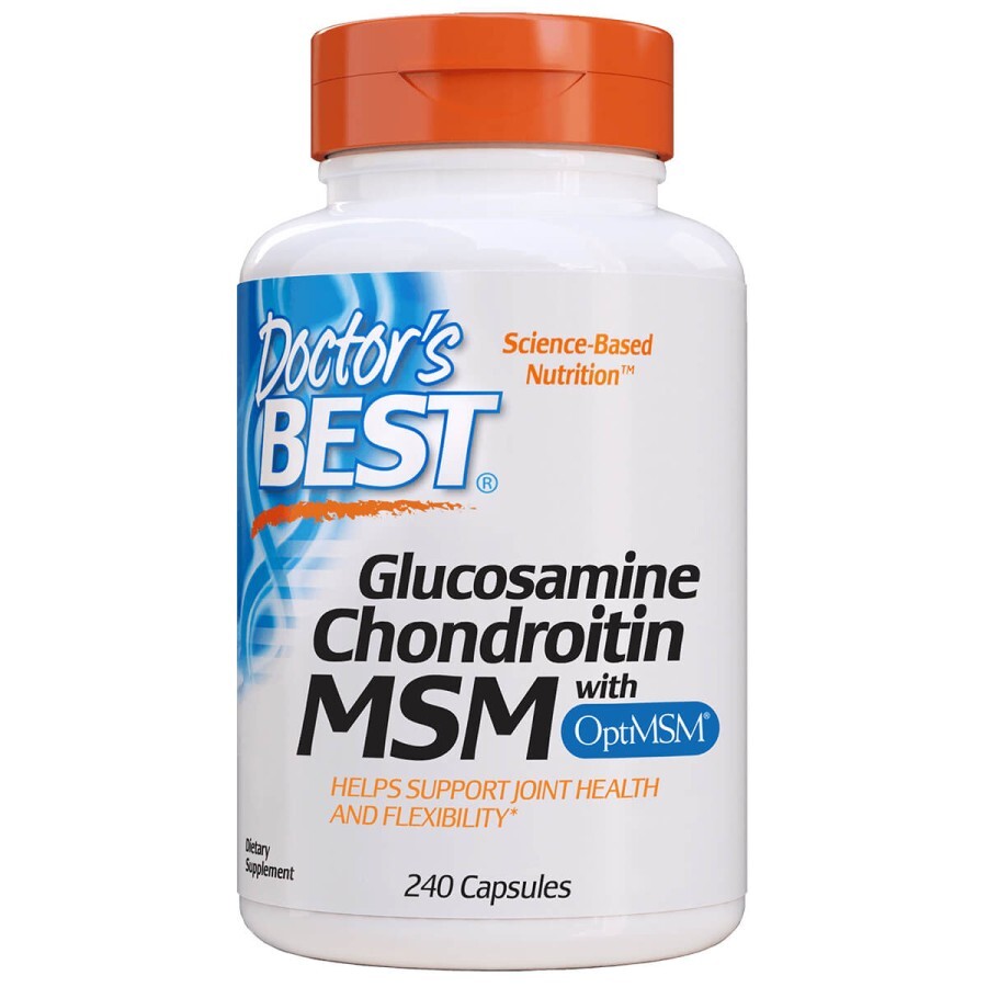 Глюкозамін & Хондроїтин & МСМ OptiMSM Doctor's Best 240 капсул: ціни та характеристики