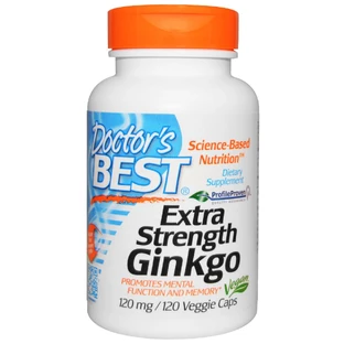 Супер Сильный Экстракт Гинкго 120мг Profile Proven Doctor's Best 120 гелевых капсул