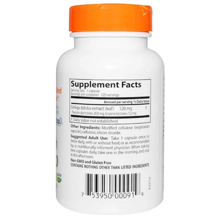 Супер Сильный Экстракт Гинкго 120мг Profile Proven Doctor's Best 120 гелевых капсул: цены и характеристики