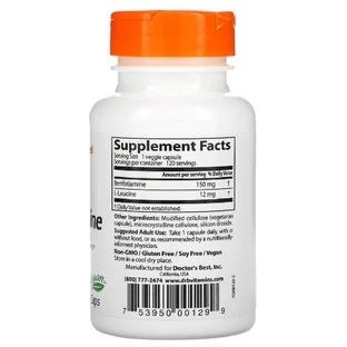 Бенфотиамин Benfotiamine 150 Doctor's Best 150 мг 120 капсул