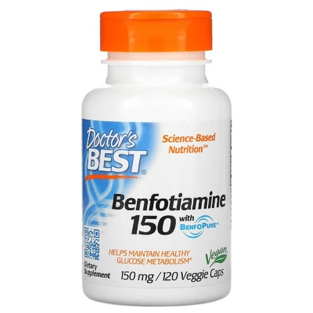 Бенфотиамин Benfotiamine 150 Doctor's Best 150 мг 120 капсул: цены и характеристики