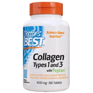 Колаген Типів 1 & 3 1000 мг Peptan Doctor's Best 180 таблеток