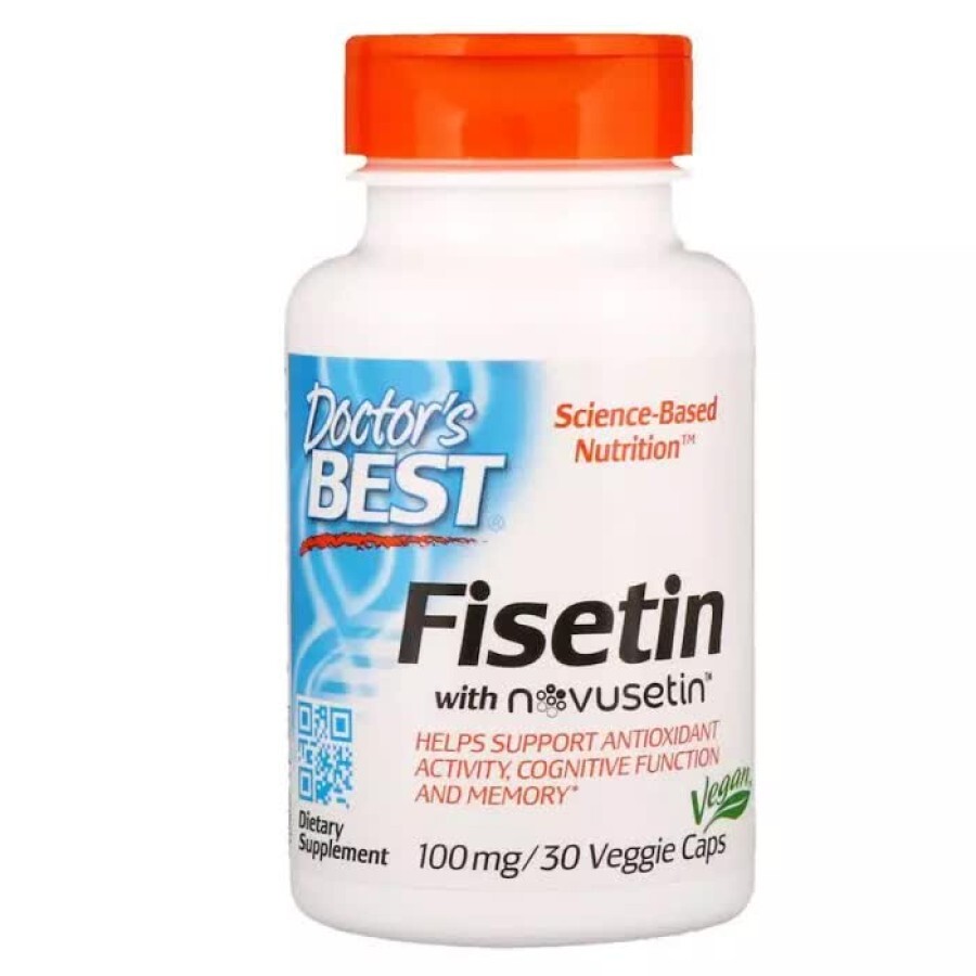 Підтримка мозку Fisetin with Novusetin Doctor's Best 100 мг 30 капсул: ціни та характеристики