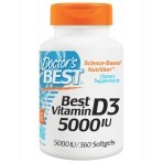 Вітамін D3 5000 МО Doctor's Best 360 желатинових капсул: ціни та характеристики