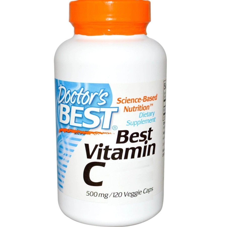 Вітамін С 500 мг Doctor's Best 120 гелевих капсул: ціни та характеристики