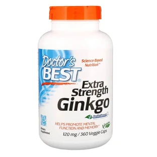 Супер Сильный Экстракт Гинкго 120мг Profile Proven Doctor's Best 360 гелевых капсул