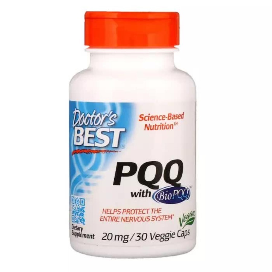 Пірролохінолінхінон PQQ Doctor's Best 20 мг 30 вегетаріанських капсул: ціни та характеристики