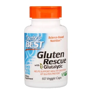Ферменти для перетравлення глютену Gluten Rescue Doctor's Best 60 капсул