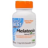 Мелатонін 5 мг М'ятний смак Doctor's Best 120 жувальних таблеток