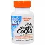 Коэнзим Q10 высокой абсорбации 200 мг BioPerine Doctor's Best 60 желатиновых капсул: цены и характеристики