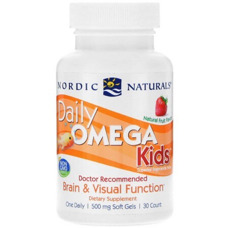 Омега для детей для ежедневного употребления Daily Omega Kids Nordic Naturals 500 мг 30 Капсул