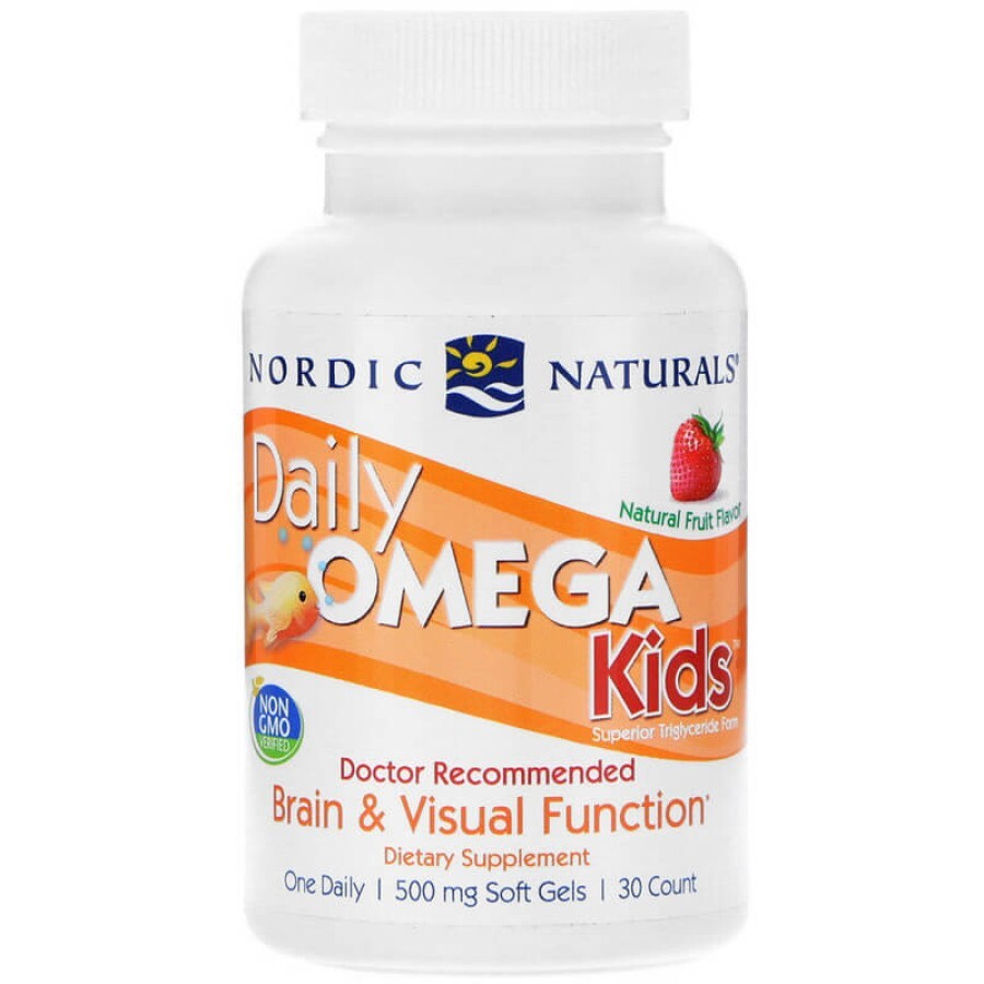 Омега для дітей для щоденного вживання Daily Omega Kids Nordic Naturals 500 мг 30 капсул: ціни та характеристики