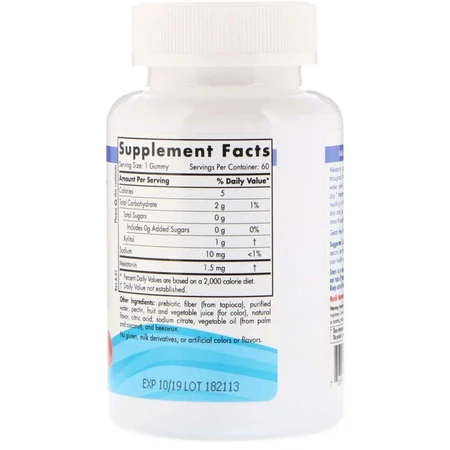 Nordic Naturals Melatonin Gummies Raspberry 1.5 mg 60 ведмедиків: ціни та характеристики
