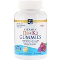 Жевательные витамины D3 + K2 гранат Gummies Nordic Naturals 60 жевательных конфет