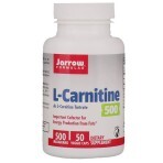 L-Карнітин 500 мг L-Carnitine Jarrow Formulas 50 вегетаріанських капсул: ціни та характеристики