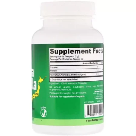 Хлорелла порошок Yaeyama Chlorella Jarrow Formulas 100 гр.: цены и характеристики