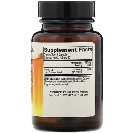 Вітамін D3 ліпосомальний 10000 МО Liposomal Vitamin D3 Dr. Mercola 90 капсул: ціни та характеристики