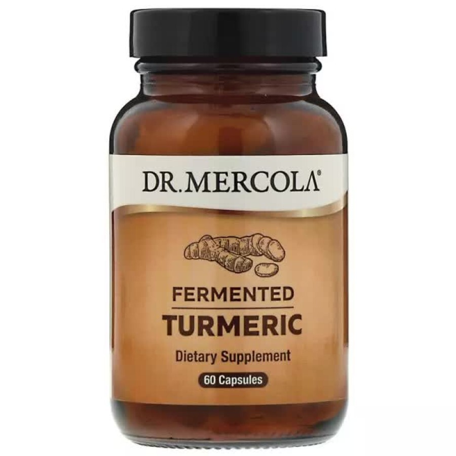 Куркума ферментированная Fermented Turmeric Dr. Mercola 60 капсул: цены и характеристики
