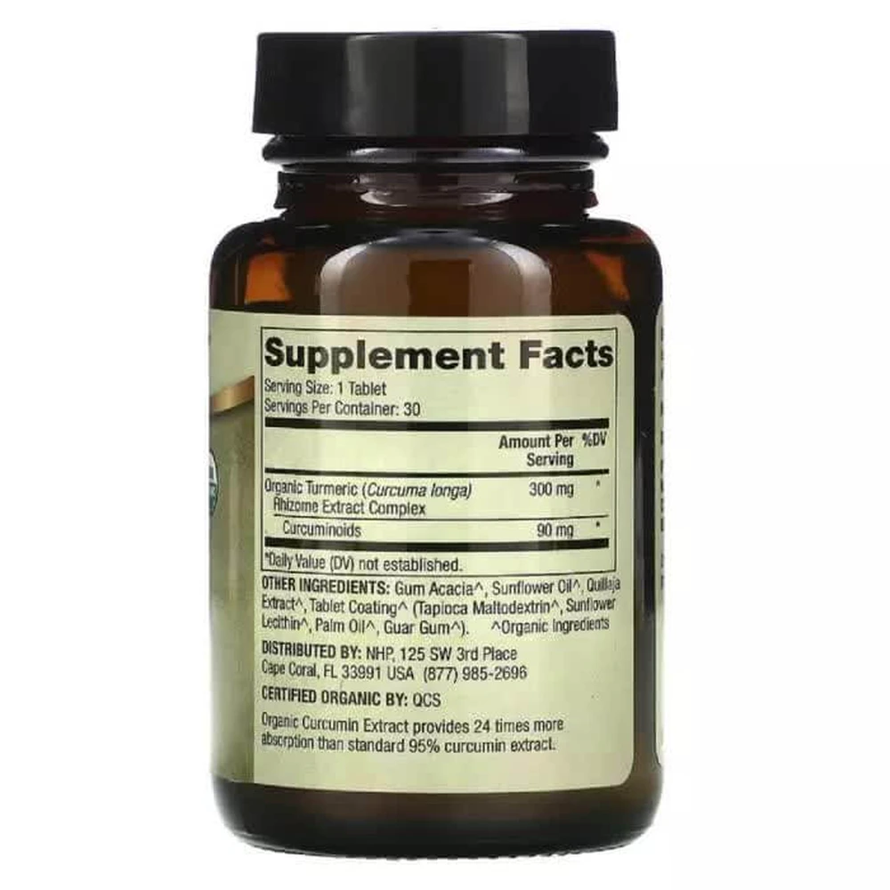 Куркумін органічний екстракт Organic Curcumin Extract Dr. Mercola 30 таблеток: ціни та характеристики