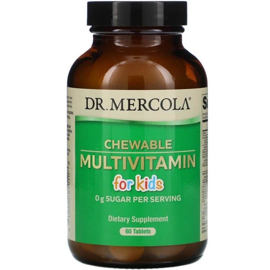 Мультивітаміни для дітей Chewable Multivitamin for Kids Dr. Mercola 60 жувальних таблеток: ціни та характеристики