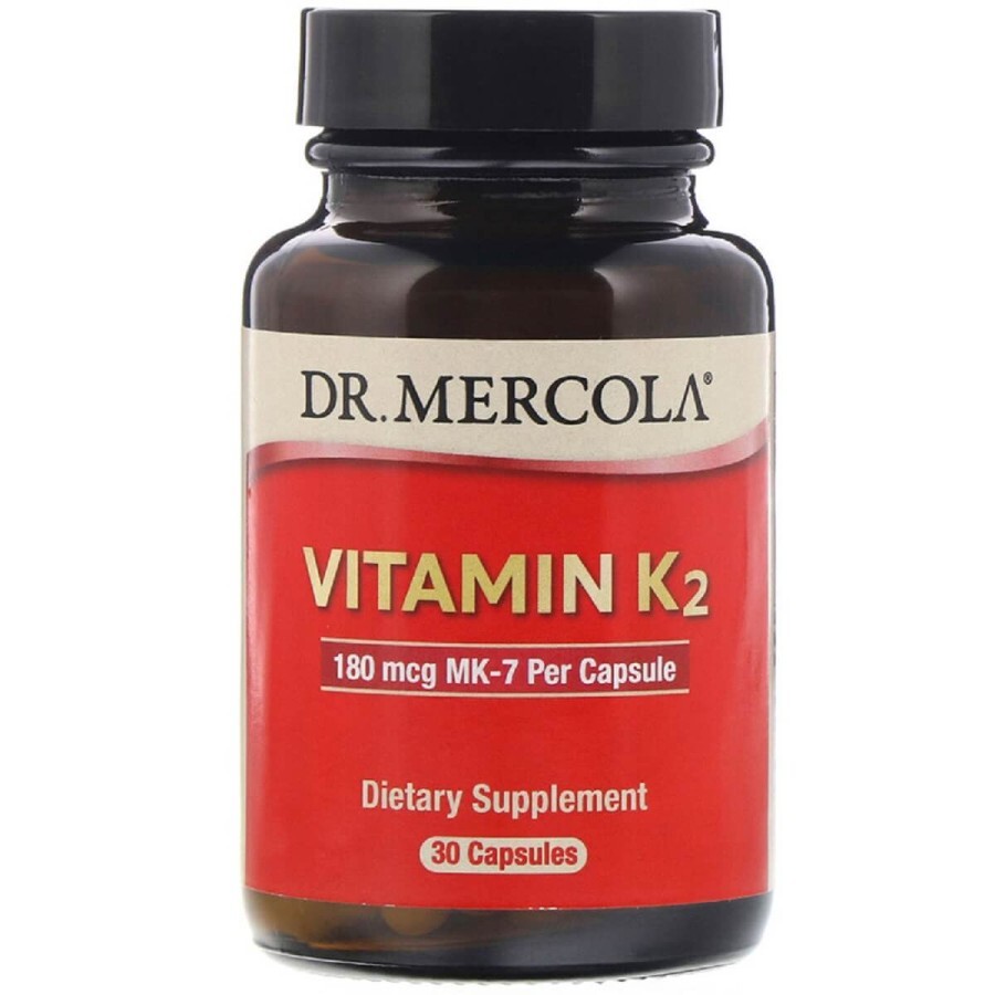 Вітамін K2 180 мкг Dr. Mercola 30 капсул: ціни та характеристики