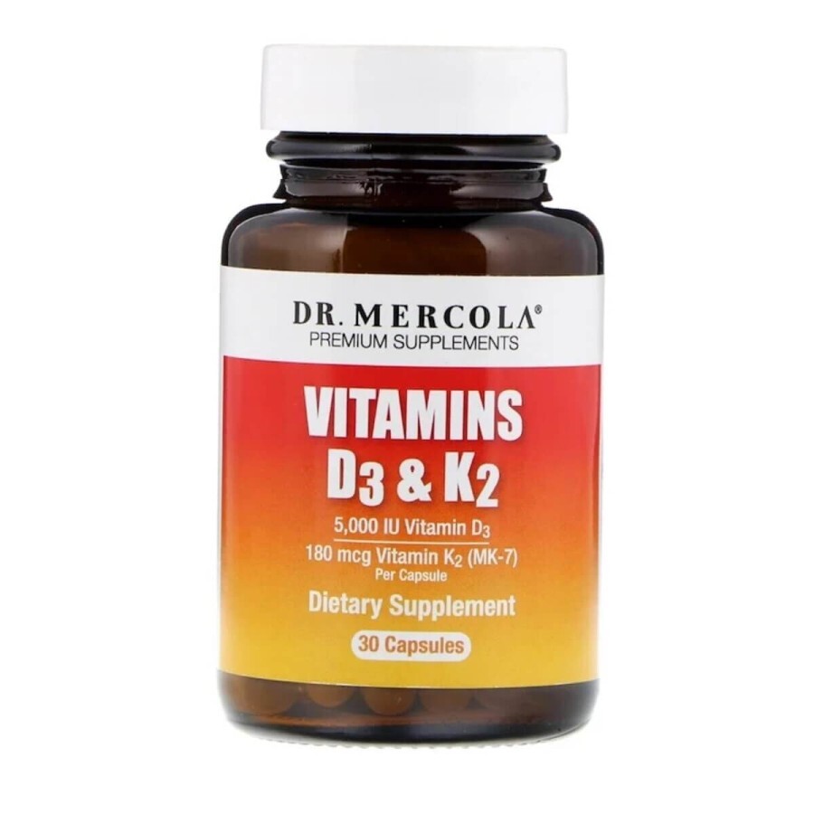 Вітаміни D3 і K2 Dr. Mercola 30 капсул: ціни та характеристики