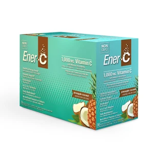 Витаминный напиток для повышения иммунитета Vitamin C Ener-C 30 пакетиков вкус ананаса и кокоса