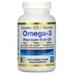 Омега-3 риб'ячий жир преміальної якості Omega-3 PremМЕm Fish Oil California Gold Nutrition 100 рибно-желатинових капсул
