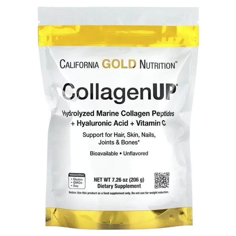 Коллаген Пептиды UP без ароматизаторов Collagen California Gold Nutrition 726 унц. (206 г): цены и характеристики