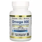 Омега 800 рыбий жир фармацевтического качества 1000 мг California Gold Nutrition 30 желатиновых капсул