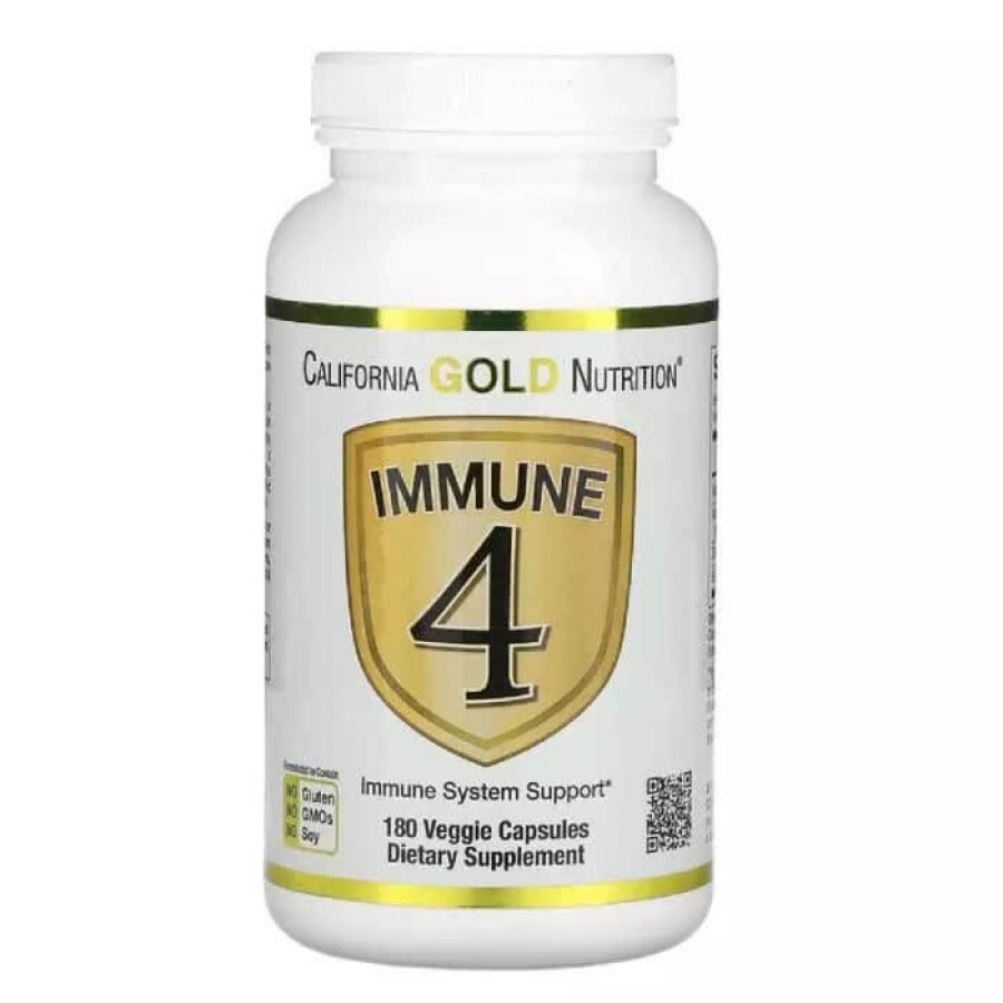 Средство для укрепления иммунитета Immune4 California Gold Nutrition 180 вегетарианских капсул: цены и характеристики