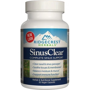 Комплекс для поддержки и защиты верхних дыхательных путей SinusClear RidgeCrest Herbals 60 гелевых капсул	