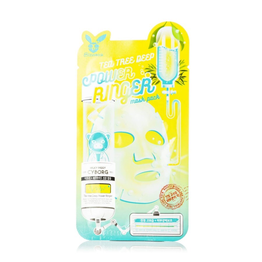 Тканевая маска для проблемной кожи Elizavecca Face Care Tea Tree Deep Power Ringer Mask Pack, 23 мл: цены и характеристики