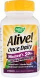 Мультивітаміни для жінок Alive! Once Daily Women&#39;s 50+ Multi-Vitamin Nature&#39;s Way 60 таблеток