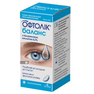 Офтолик Баланс капли глазные по 10 мл во флак.