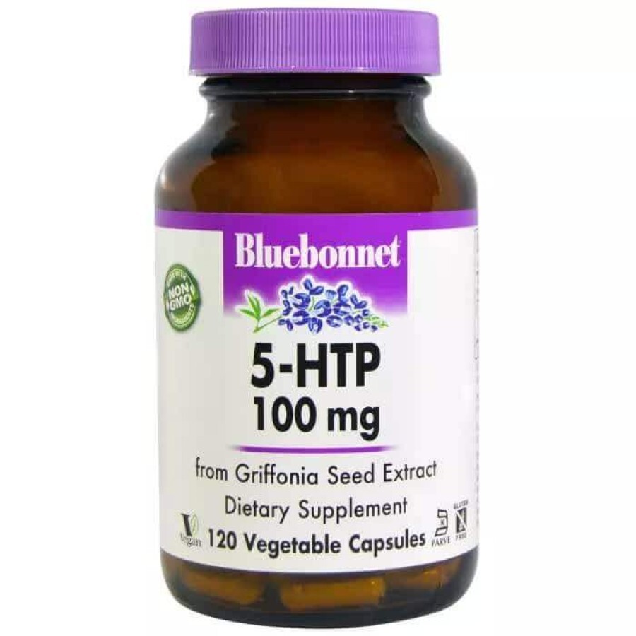 5-HTP (Гидрокситриптофан) 100 мг Bluebonnet Nutrition 120 капсул: цены и характеристики