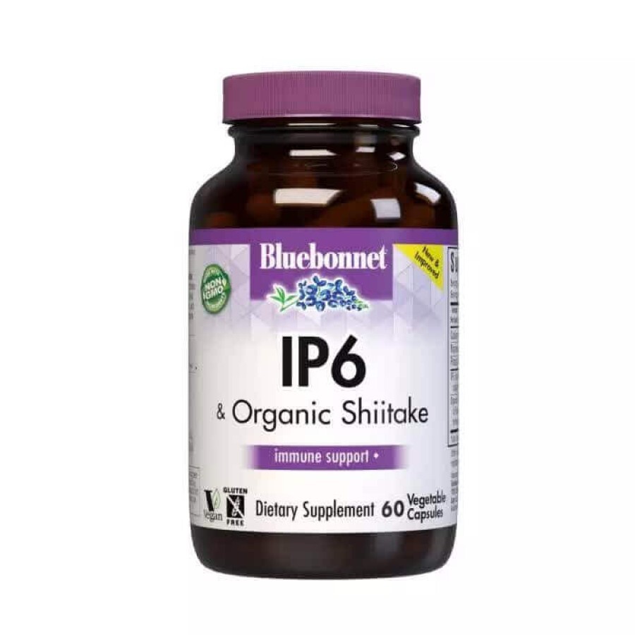 Комплекс для імунітету з IP6 і шіїтаке Inocell IP6 Plus AHCC Bluebonnet Nutrition 60 вегетаріанських капсул: ціни та характеристики