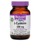 L-Цистеїн 500 мг L-Cystein Bluebonnet Nutrition 60 вегетаріанських капсул