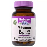Вітамін B6 100 мг Vitamin B6 Bluebonnet Nutrition 90 вегетаріанських капсул