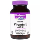 Витамин E 400 МЕ Vitamin E Bluebonnet Nutrition 100 желатиновых капсул