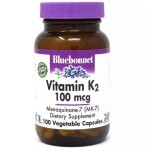 Вітамін K2 100 мкг Vitamin K2 Bluebonnet Nutrition 100 вегетаріанських капсул: ціни та характеристики