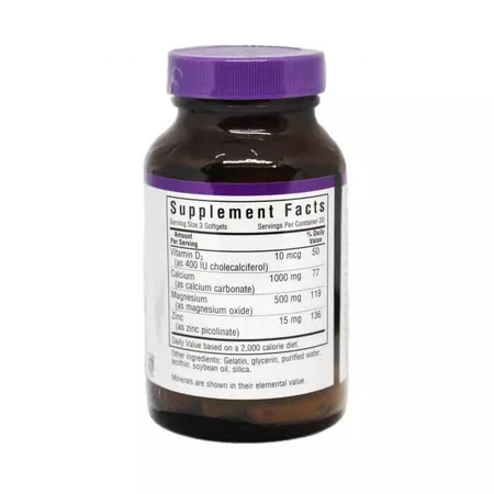 Кальцій магній + цинк Bluebonnet Nutrition 60 желатинових капсул: ціни та характеристики