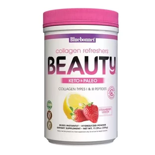 Коллаген 1 и 3 типа вкус клубники и лимона Collagen Refreshers BEAUTY Type I & III Bluebonnet Nutrition порошок 320 г