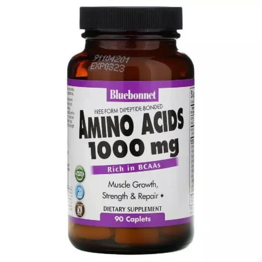 Комплекс Амінокислот 1000 мг Amino Acid Bluebonnet Nutrition 90 капсул: ціни та характеристики
