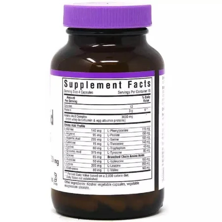 Комплекс Аминокислот 750 мг Amino Acid Bluebonnet Nutrition 60 вегетарианских капсул: цены и характеристики