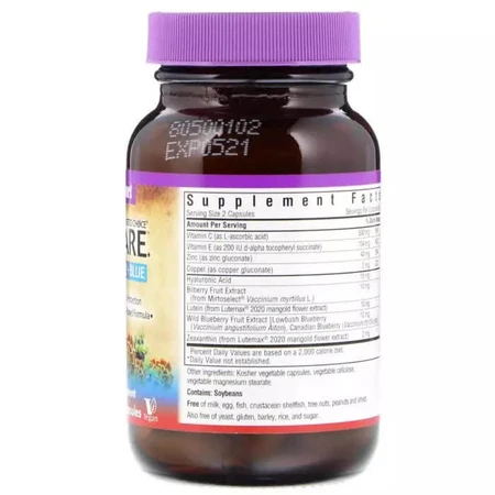 Комплекс для очей EyeCare Targeted Choice Bluebonnet Nutrition 60 рослинних капсул: ціни та характеристики