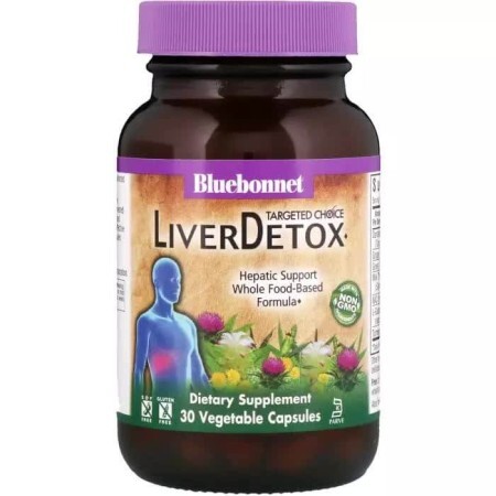 Комплекс для детоксикации печени Liver Detox Targeted Choice Bluebonnet Nutrition 30 растительных капсул