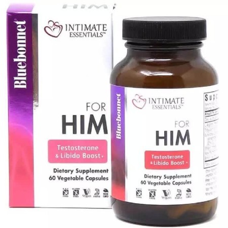 Комплекс для Нього Intimate Essentials For Him Testosterone Libido Boost Bluebonnet Nutrition 60 капсул